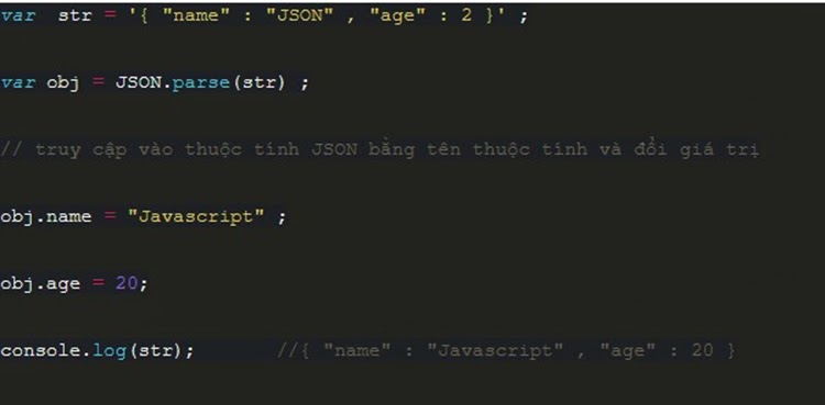 Có nhiều thành phần tại nên tệp JSON