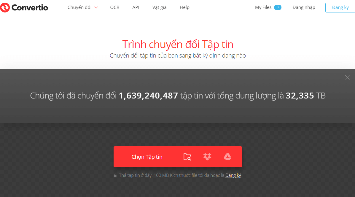 Người dùng có thể chuyển đổi tệp TXT sang định dạng khác nhờ website Convertio