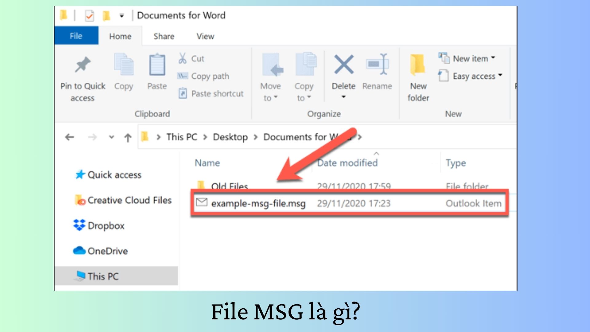 File MSG là gì?