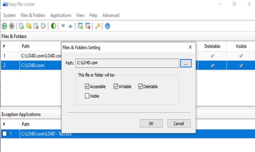 Easy File Locker sở hữu giao diện thân thiện, dễ dùng